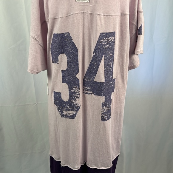 Women's Free People NWT Hail Mary Purple varsity # 34 Tunic - Picture 10 of 16